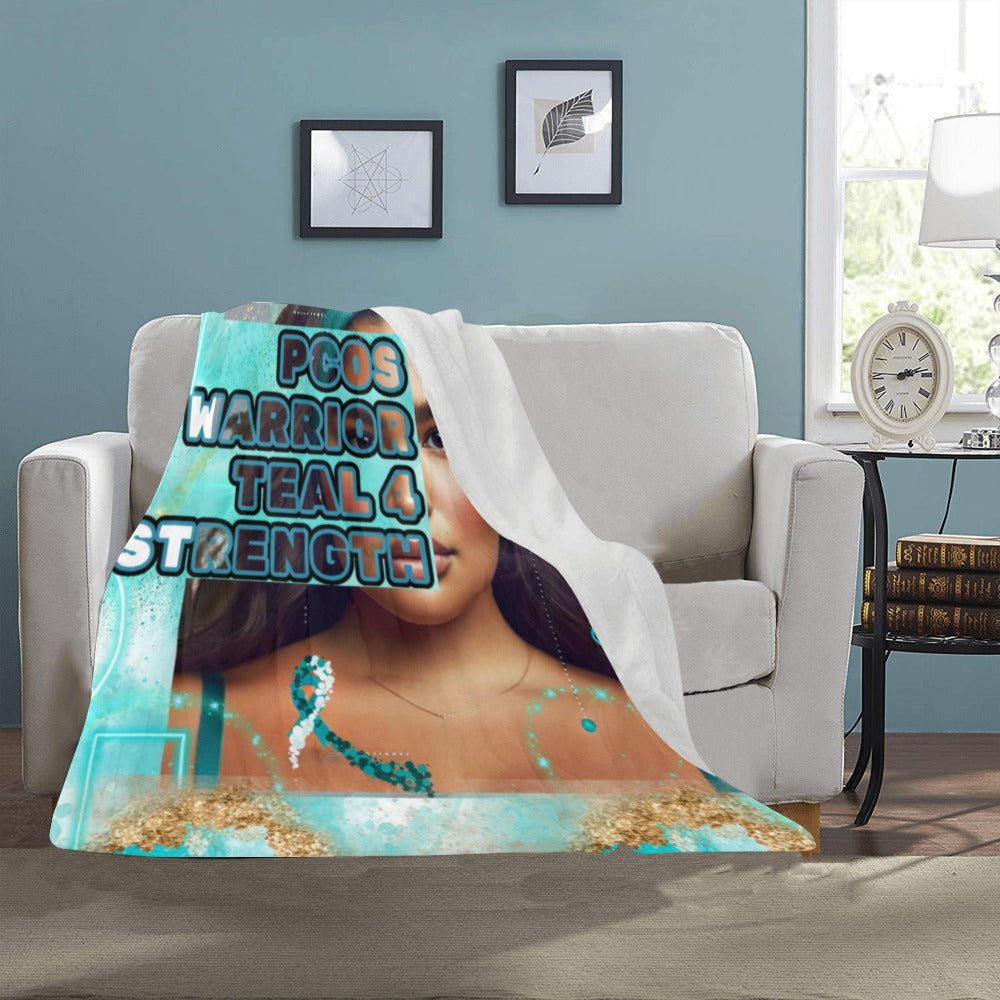 PCOS Warrior Ultra-Soft Micro Fleece Blanket 40"x50"