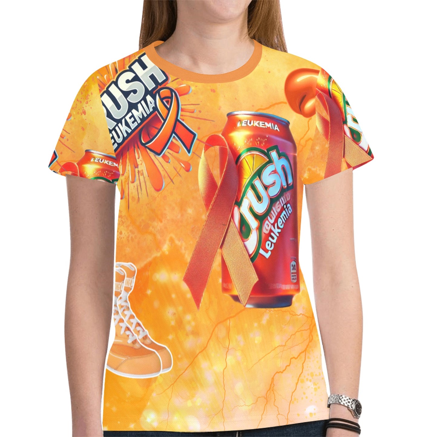 Crush Leukemia New All Over Print T-shirt for Women