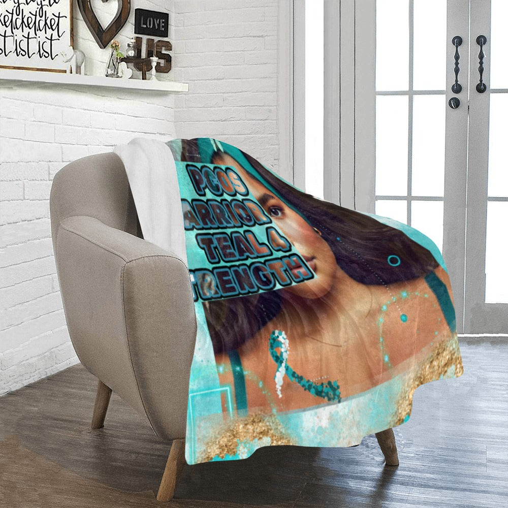 PCOS Warrior Ultra-Soft Micro Fleece Blanket 40"x50"