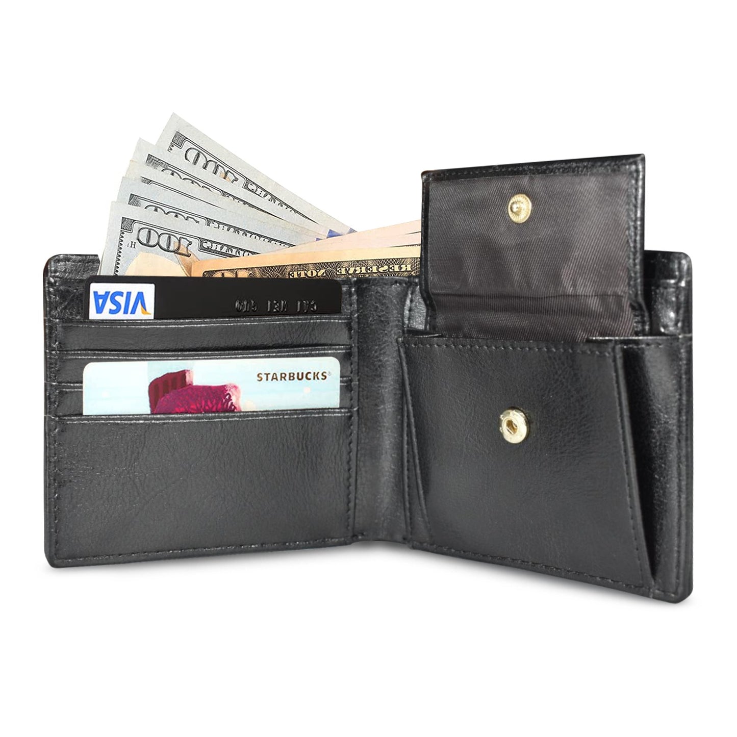 I BLEED Purple and Gold wallet Men's Bifold Wallet