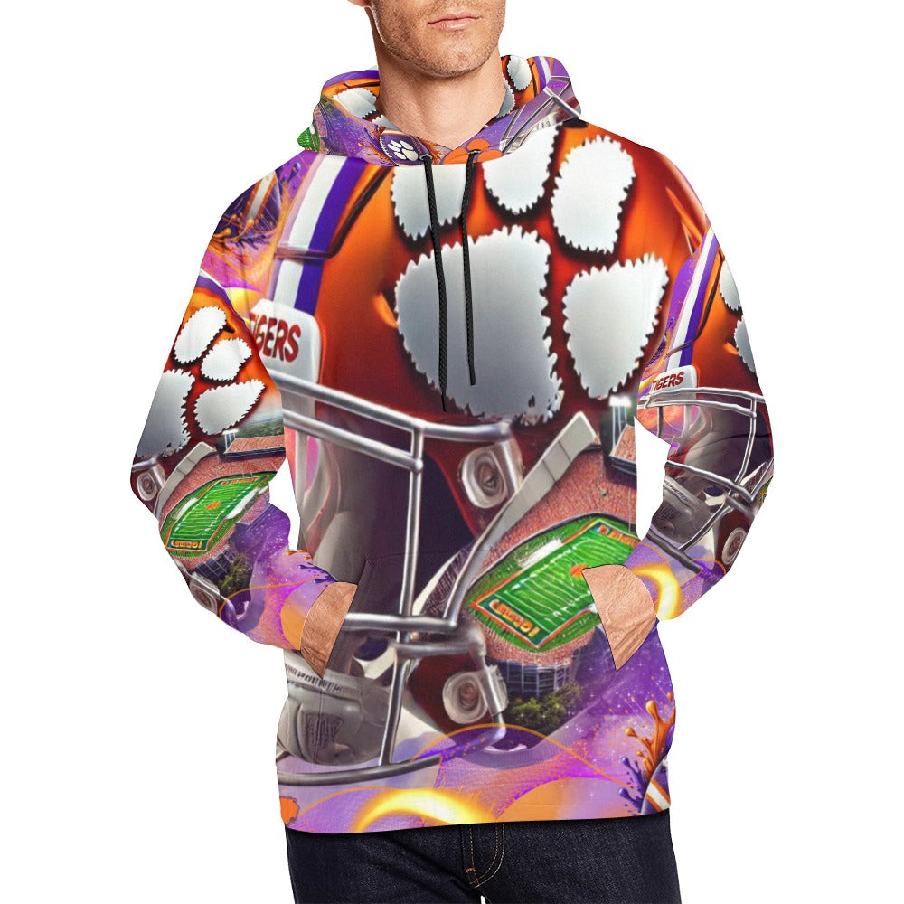 CLEMSON HELMET ALL OVER HOODIE (USA Size)