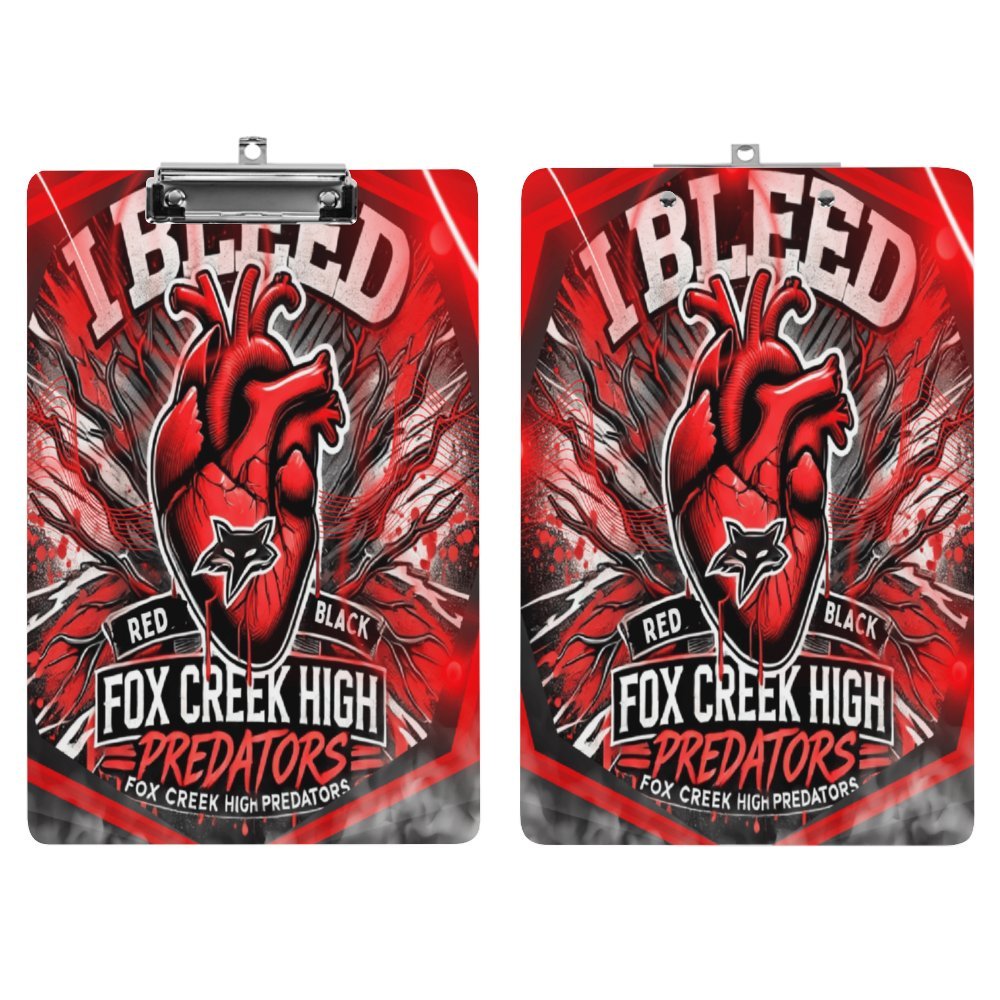 Fox Creek High Predators Acrylic Clipboard