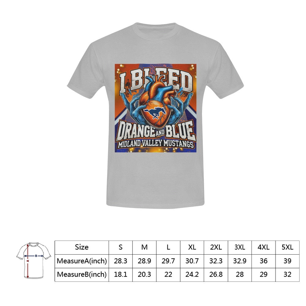 Midland Valley Men's T-Shirt in USA Size (Front Printing Only)