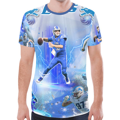 Detroit Lions Customized All Over Print T-shirt for Men
