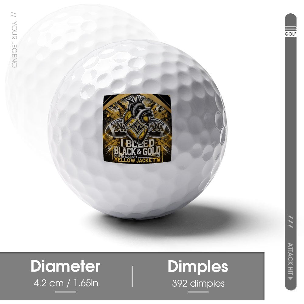 Custom North Augusta High Golf Ball (Two Side Print) Golf