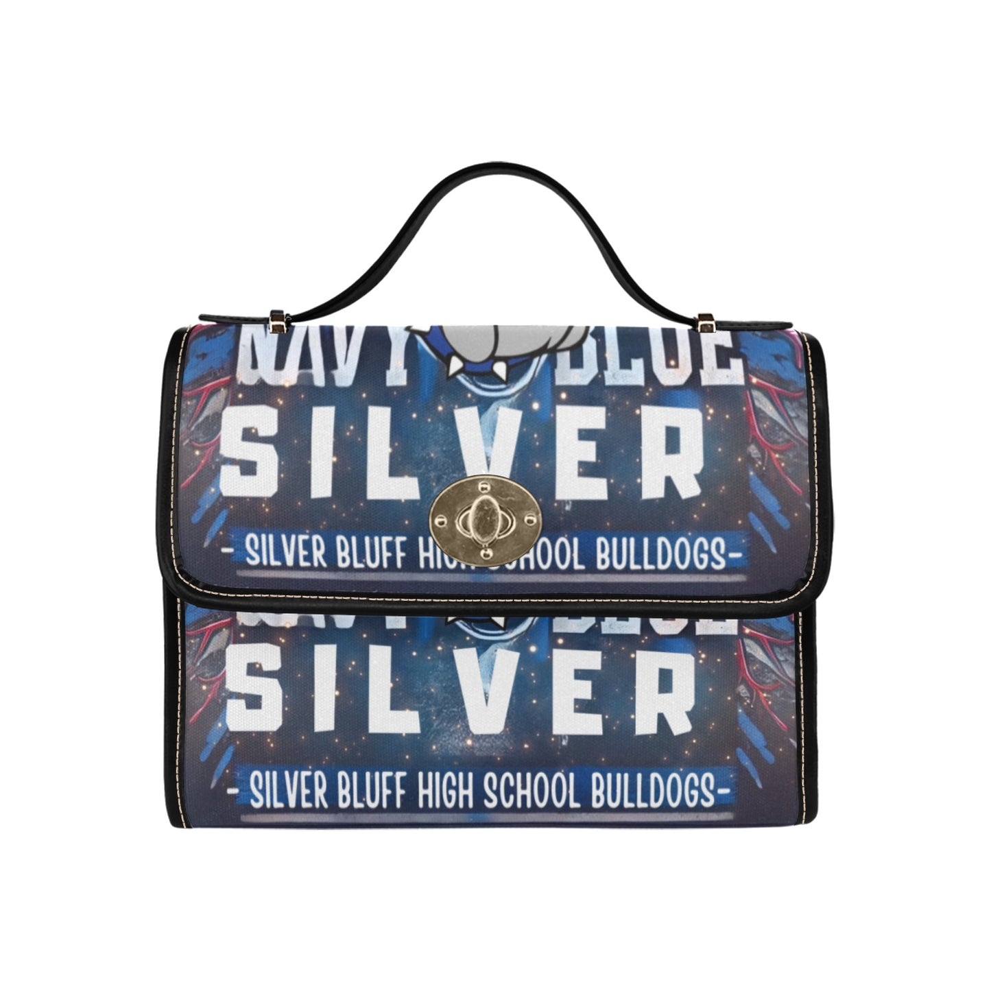 Silver Bluff Purse Waterproof Canvas Bag-Black (All Over Print)