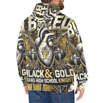 Evans High School Knights Men's Long Sleeve Fleece Hoodie
