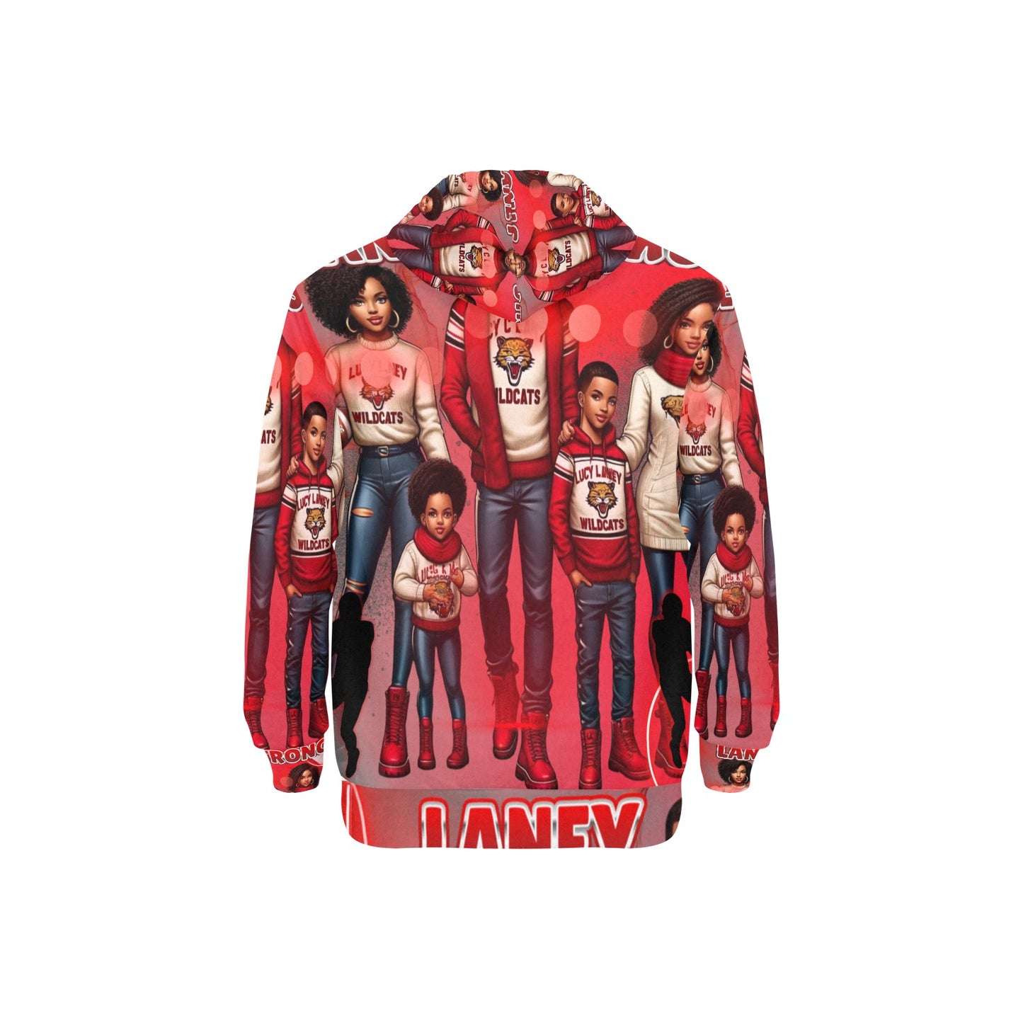 BLEED LANEY Men's Long Sleeve Fleece Hoodie