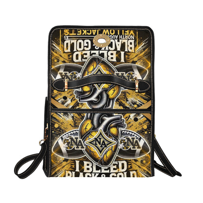 North Augusta Purse Waterproof Canvas Bag-Black (All Over Print)