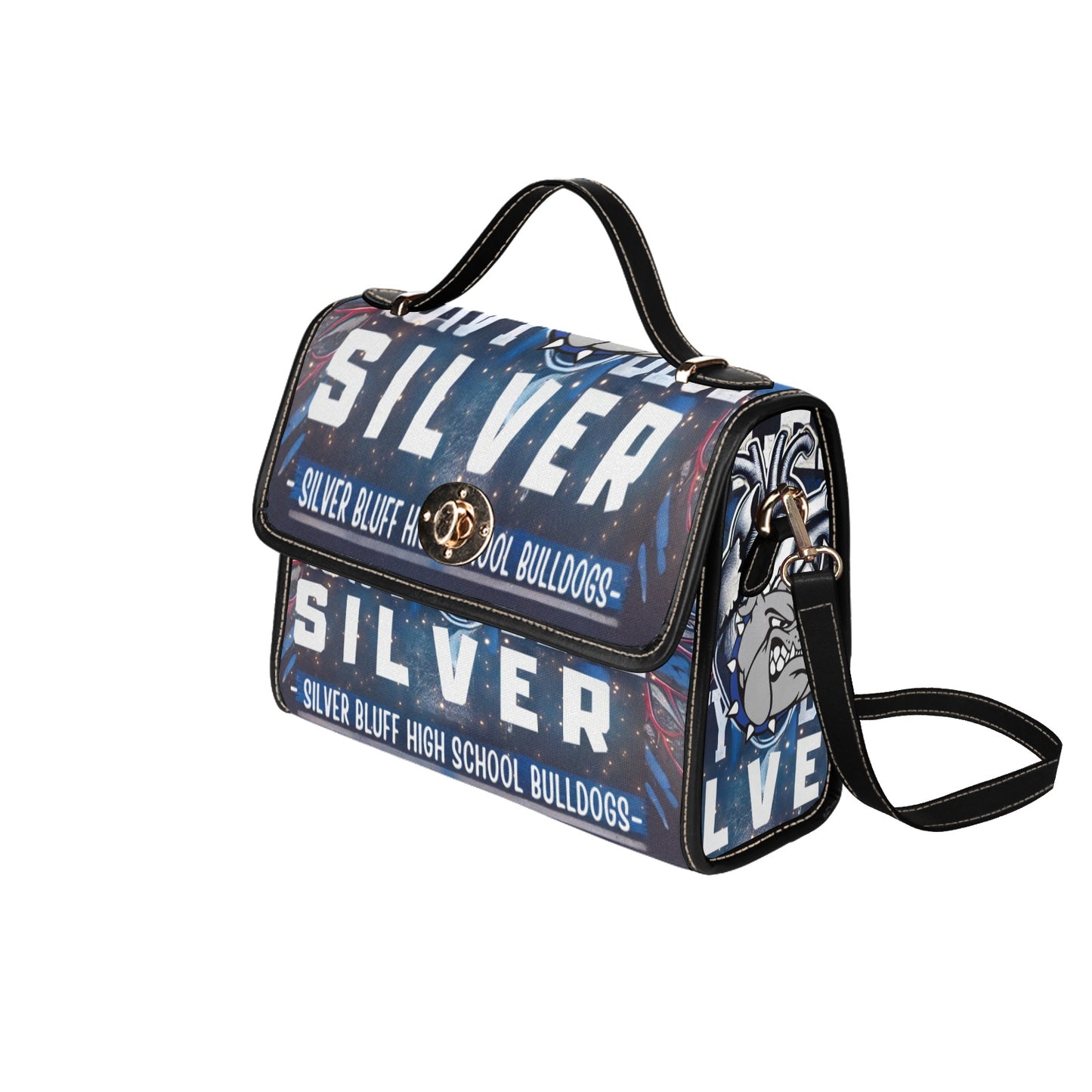 Silver Bluff Purse Waterproof Canvas Bag-Black (All Over Print)