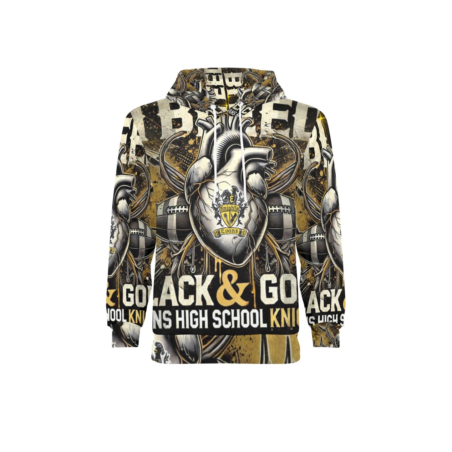 Evans High School Knights Men's Long Sleeve Fleece Hoodie
