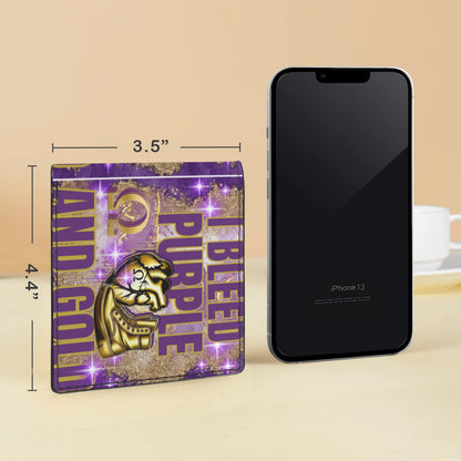 I BLEED Purple and Gold wallet Men's Bifold Wallet