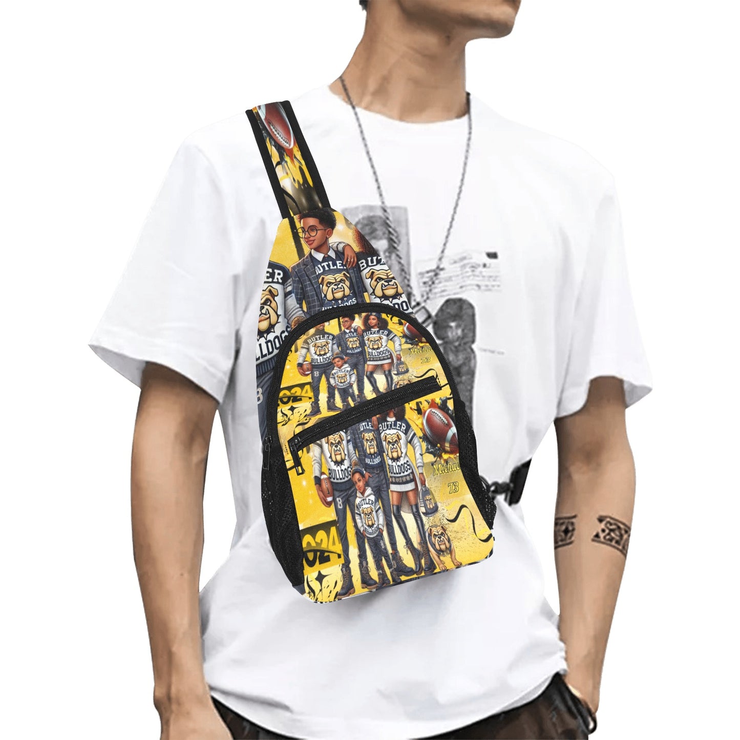 Butler High School Bulldogs bag All Over Print Chest Bag