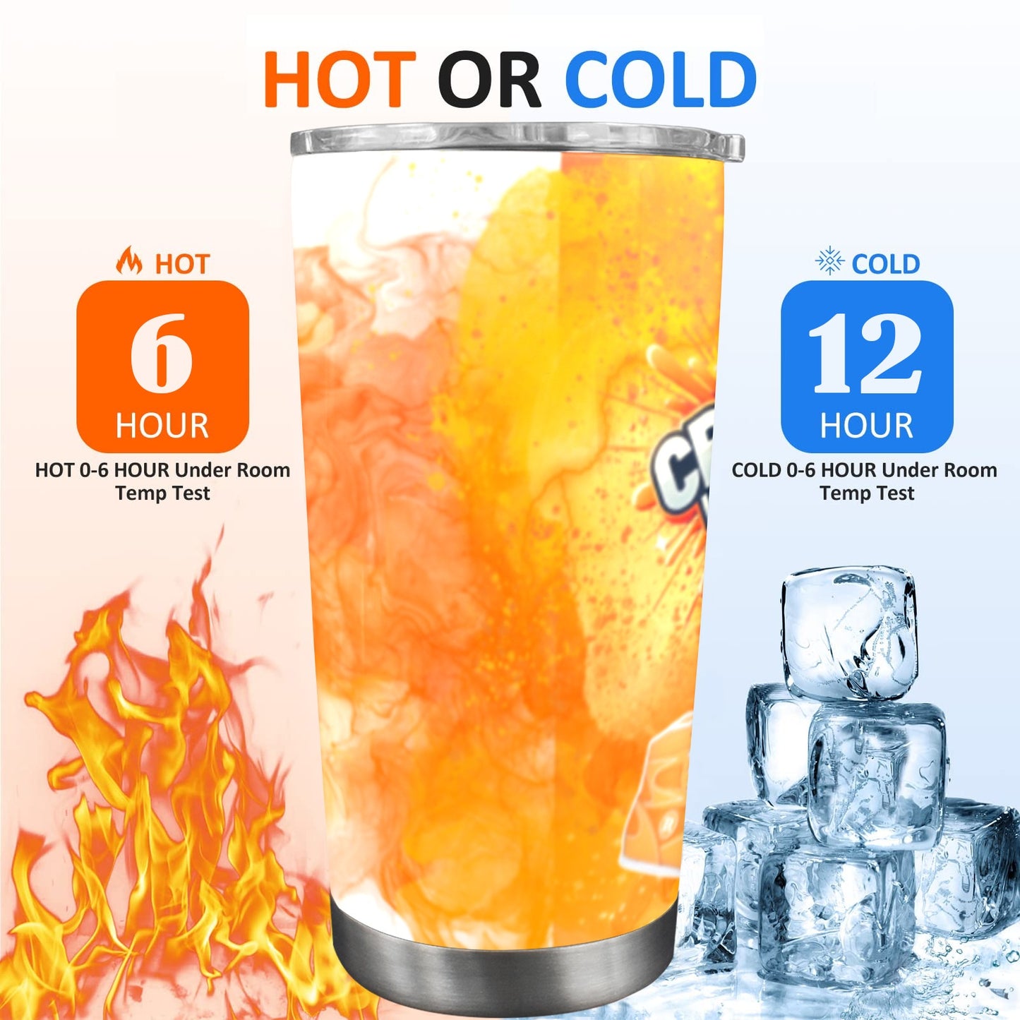 Crush Leukemia Mug  20oz Mobile Tumbler with Clear Slide Lid