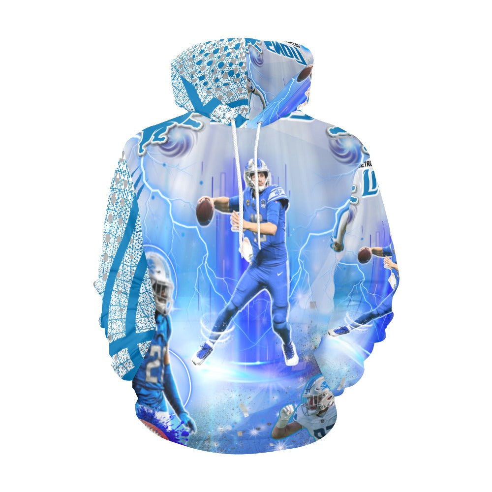 Detroit Lions Customized All Over Print Hoodie for Men (USA Size)