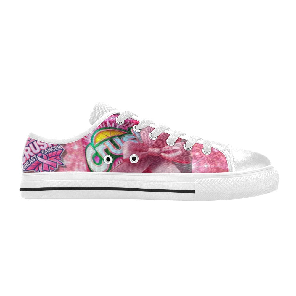 Breast Cancer Awareness Women's Classic Canvas Shoes