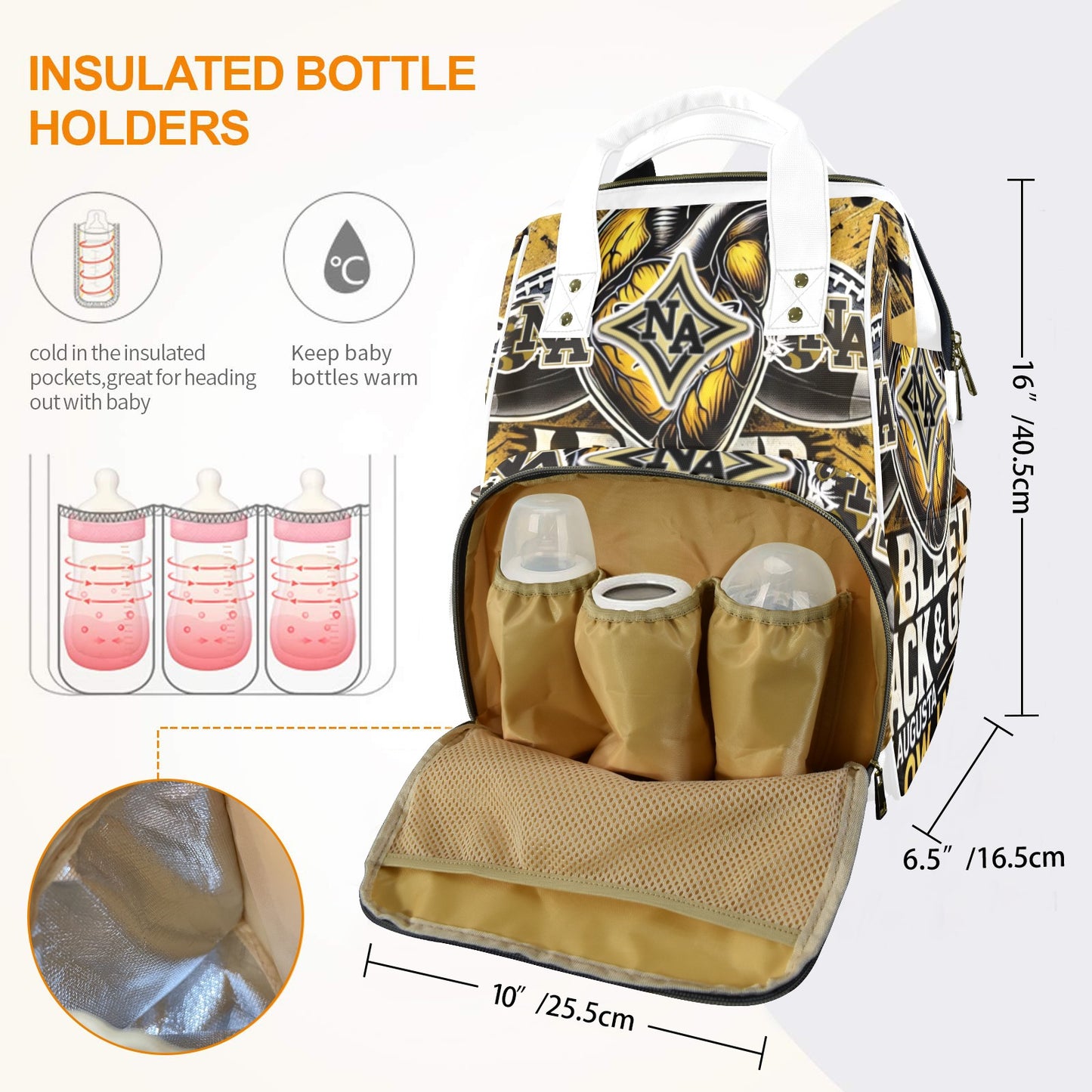 North Augusta Multi-Function Backpack/Diaper Bag-New