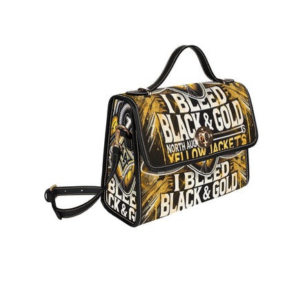 North Augusta Purse Waterproof Canvas Bag-Black (All Over Print)