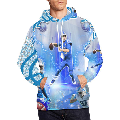Detroit Lions Customized All Over Print Hoodie for Men (USA Size)