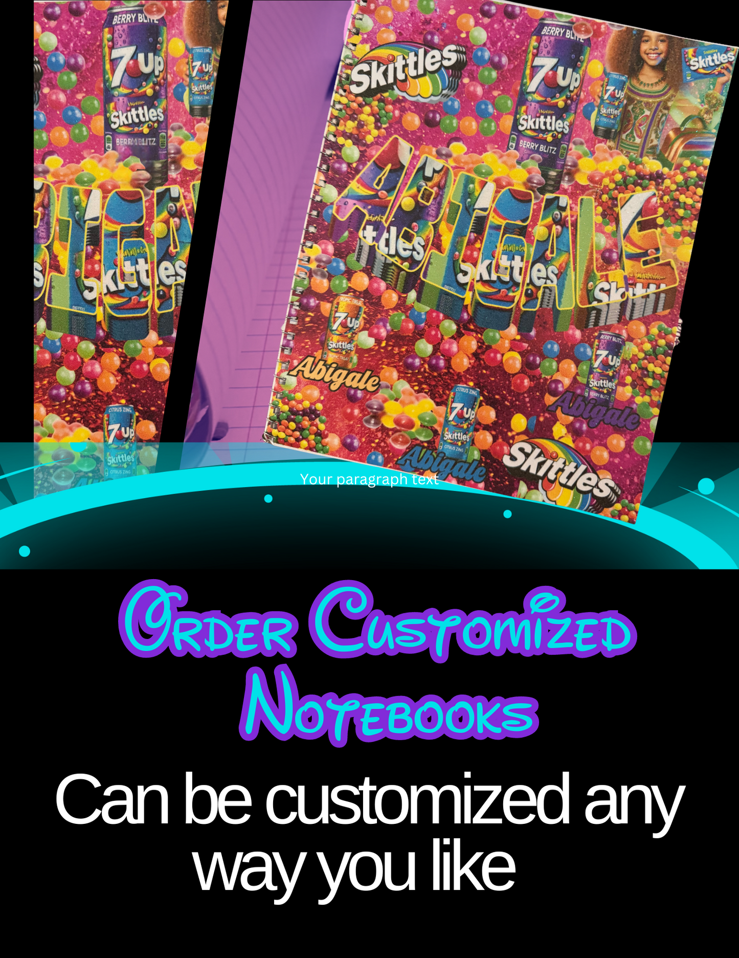 Custom Notebook Your Choice Customization