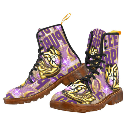 I BLEED Purple Martin Boots For Men