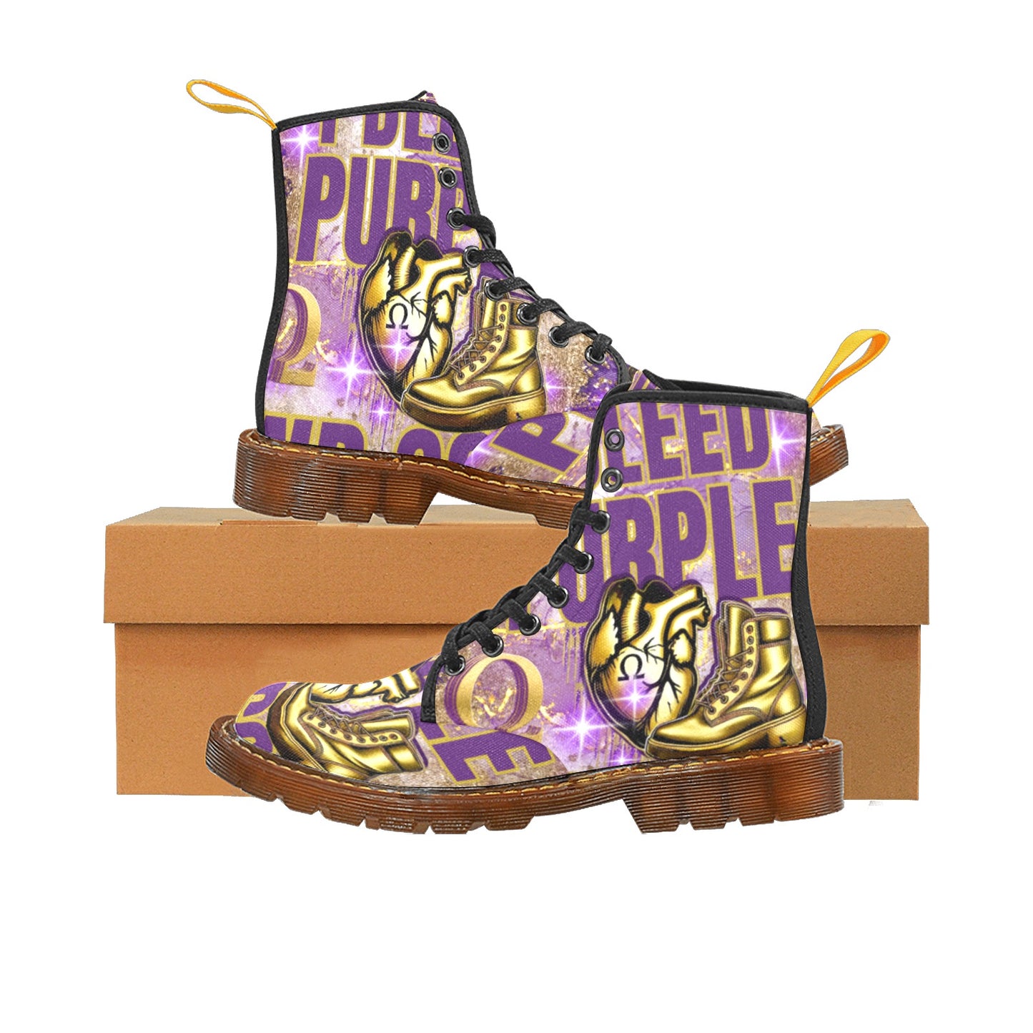 I BLEED Purple Martin Boots For Men