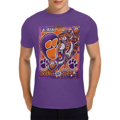 Clemson Bleed Orange and Purple Tee (Front Printing Only)