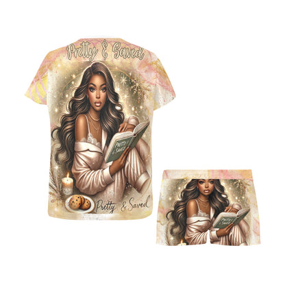Pretty & Saved Women's Short Pajama Set