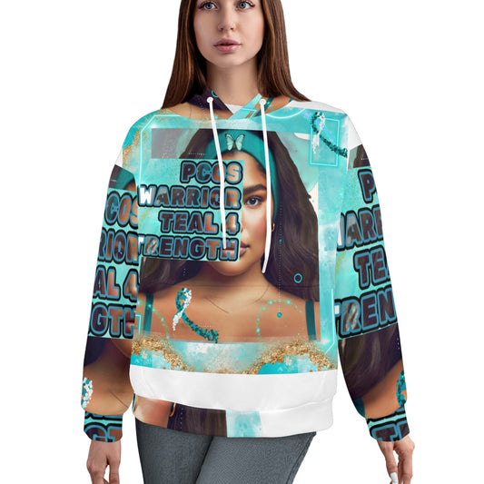 PCOS Warrior Women's All Over Print Hoodie (Model H61)